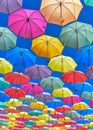 Colorful umbrella street Wallpaper Photography Royalty Free Stock Photo