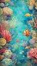 A Colorful Underwater Wallpaper of Marine Marvels