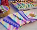 Colorful unicorn themed party with treats