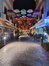 Colorful and unique outdoor shopping mall | Al Seef Village shopping Mall in Abu Dhabi city | tourist attraction district