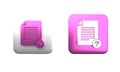Colorful Unknown document icon isolated on white background. File with Question mark. Hold report, service and global