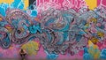 Colorful Urban Expression: Graffiti and Posters for HD Backgrounds