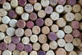 Multiple Colorful Used Wine Corks