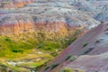 Colorful valley, Badlands National Park. Royalty Free Stock Photo