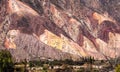 Colorful valley Humahuaca, central Andes Royalty Free Stock Photo
