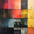 Colorful Variety Of Brutalism Panels In Wet Plate Negative Style