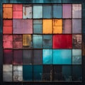 Colorful Variety Of Brutalism Panels In Wet Plate Negatives Style