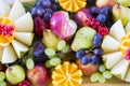 Colorful and varios heap of fruits Royalty Free Stock Photo