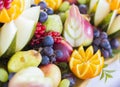 Colorful and varios heap of fruits Royalty Free Stock Photo