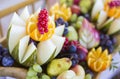 Colorful and varios heap of fruits Royalty Free Stock Photo