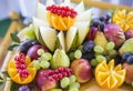 Colorful and varios heap of fruits Royalty Free Stock Photo