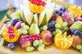 Colorful and varios heap of fruits Royalty Free Stock Photo