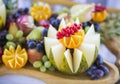 Colorful and varios heap of fruits Royalty Free Stock Photo