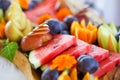 Colorful and varios heap of fruits Royalty Free Stock Photo