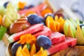 Colorful and varios heap of fruits Royalty Free Stock Photo