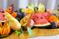 Colorful and varios heap of fruits Royalty Free Stock Photo