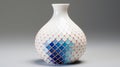 Colorful Vase With Multicolored Tiles - Hyper-realistic Oil Art Royalty Free Stock Photo