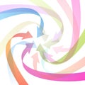 Colorful Vector Arrows Background Royalty Free Stock Photo