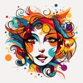 Colorful Vector Art With Imaginative Characters And Swirling Vortexes