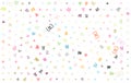 Colorful vector background made from Punjabi Gurmukhi alphabets, scripts, letters or characters