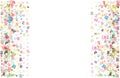 Colorful vector background made from Punjabi Gurmukhi alphabets, scripts, letters or characters