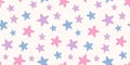 Colorful vector background with stars, seamless pattern Royalty Free Stock Photo