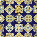 Colorful vector decorative geometric floral ornament seamless pattern in Moroccan style Royalty Free Stock Photo