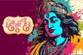 Colorful vector design for Holi festival poster banner creative.