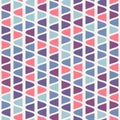 Colorful vector geometric seamless pattern. Abstract texture with curved shapes Royalty Free Stock Photo