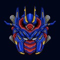 Colorful vector Gundam robot mecha blue design