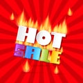 Colorful Vector Hot Sale Title Royalty Free Stock Photo