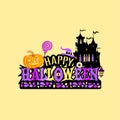 Colorful vector illustration for celebrating Halloween