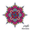 Colorful vector mandala