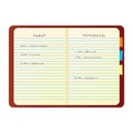 Colorful vector notebook