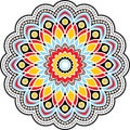 Colorful vector ornament mandala round design Royalty Free Stock Photo