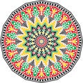 Colorful vector ornament mandala round design Royalty Free Stock Photo