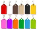 Colorful Vector Price Tags Collection Isolated in White Background Royalty Free Stock Photo