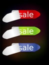 Colorful vector sale tickets, labels, stamps Royalty Free Stock Photo