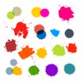 Colorful Vector Stains Set Royalty Free Stock Photo