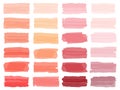 Colorful vector watercolor brush strokes. Royalty Free Stock Photo