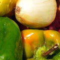 Colorful vegetable macro background;