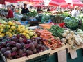 Colorful vegetable, market in Zagreb