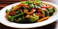 Colorful Veggie Stir-Fry - Healthy Wok Magic - Vibrant and Wholesome - Asian Fusion