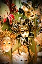 Colorful Venetian carnival masks Royalty Free Stock Photo