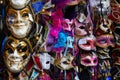 Colorful Venetian masks background in Venice, Italy Royalty Free Stock Photo