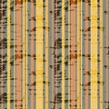 Colorful vertical stripes. Grunge seamless pattern. Vector illustration Royalty Free Stock Photo