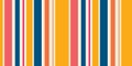 Colourful vector vertical stripes seamless pattern with thin and thick lines Royalty Free Stock Photo