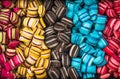 Colorful vibrant candy sweet food background Royalty Free Stock Photo