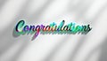 Vibrant Congratulations Message Royalty Free Stock Photo