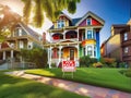 Colorful Victorian house